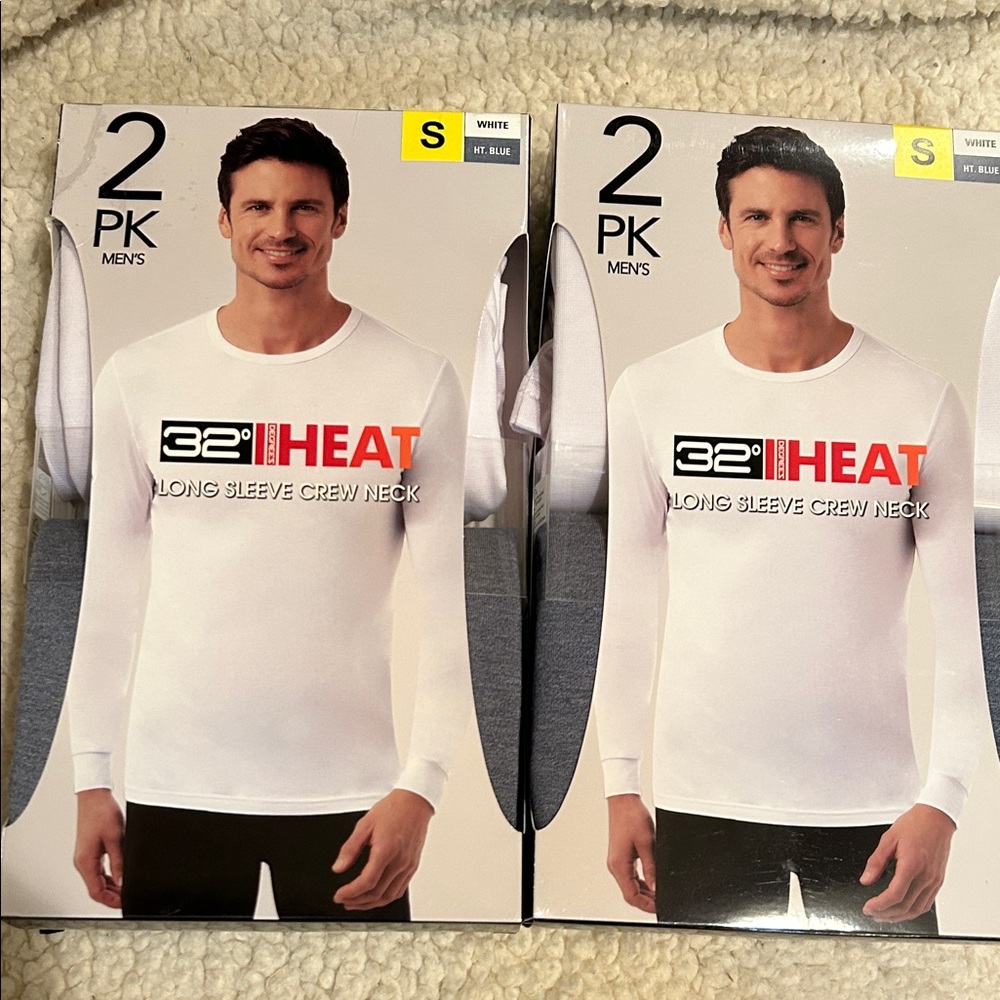 32 degrees Long Sleeve Crew Neck 2 pack (two packs) Small New in Box